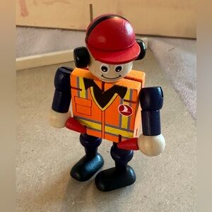 TURKISH AIRLINES SMALL WOODEN TOY DOLL